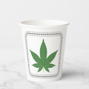 Vasos De Papel Trayecto Swirl De Árbol De Hojas Personalizado