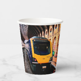 Vasos De Papel Tren azul y amarillo en York