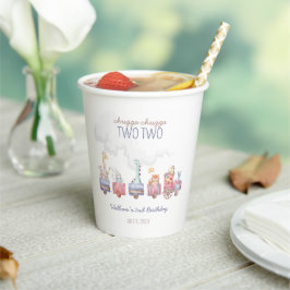 Vasos De Papel Tren de Juguetes a bordo Invitación de cumpleaños,