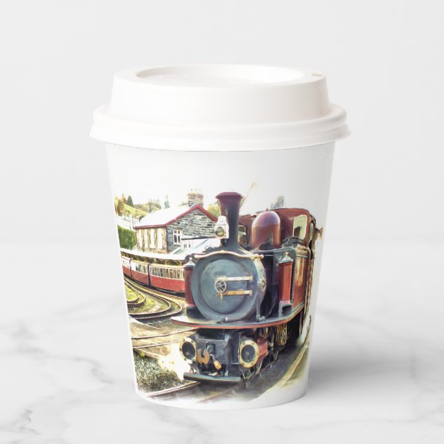 VASOS DE PAPEL TREN DE VAPOR (Anverso)