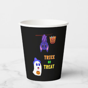 Vasos De Papel Trick O Treat Bats Candy 31 UK Octubre Halloween