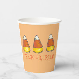 Vasos De Papel Trick o Trek Felices Candy Corn Candies de Hallowe