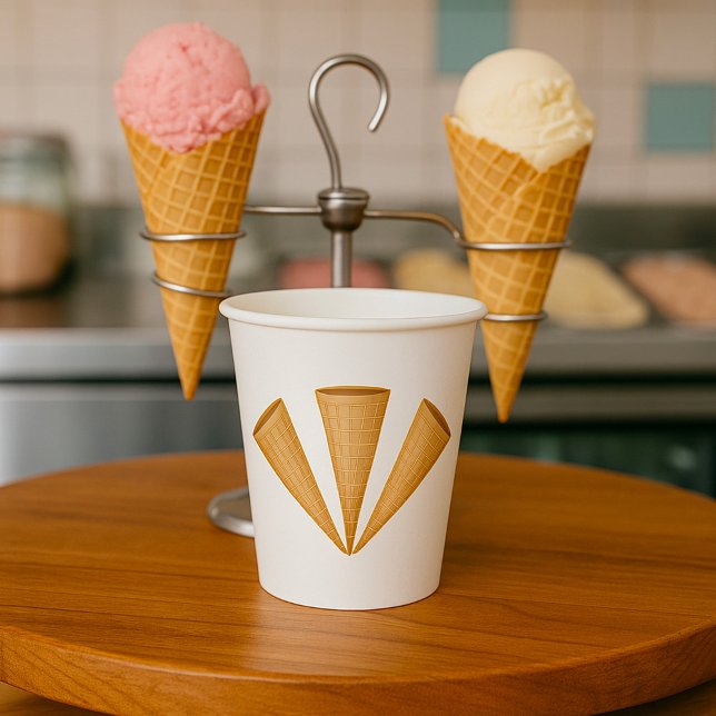 Vasos De Papel Triple postre veraniego de helado de helado de hel (Subido por el creador)