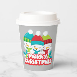 Vasos De Papel Triunfo de los hombres de nieve