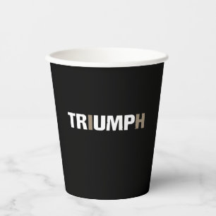 Vasos De Papel Triunfo de Trump 47º Presidente de EE. UU.