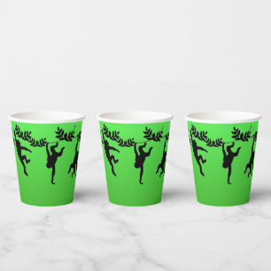 Vasos De Papel Tropa de monos