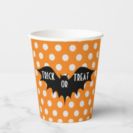 Vasos De Papel Truco de Halloween o tratamiento de puntos de polk