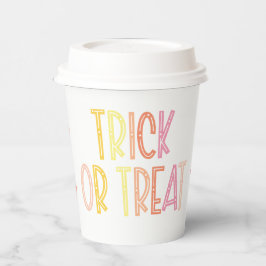 Vasos De Papel Truco o tratamiento precoz de Halloween