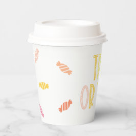 Vasos De Papel Truco o tratamiento precoz de Halloween