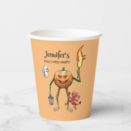 Vasos De Papel Truco o trato Calabaza