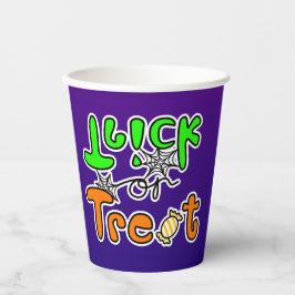 Vasos De Papel Truco o trato de la fiesta de Halloween