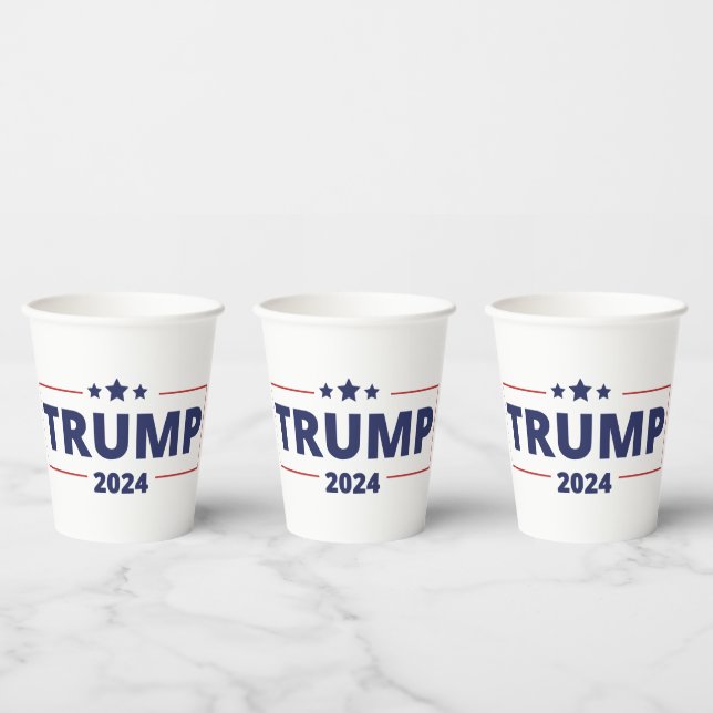 Vasos De Papel Trump 2024 (Multi)