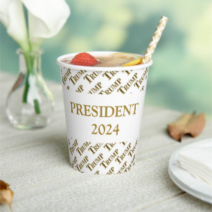 VASOS DE PAPEL TRUMP 2024
