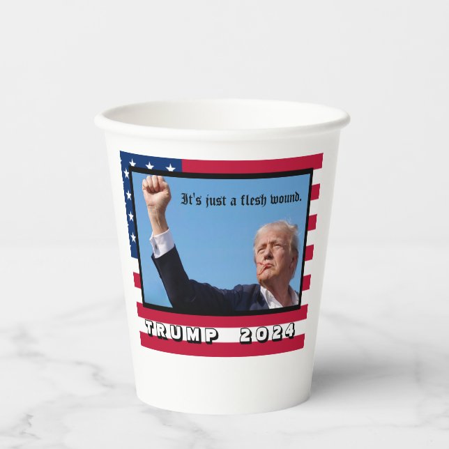 Vasos De Papel Trump 2024 (Anverso)