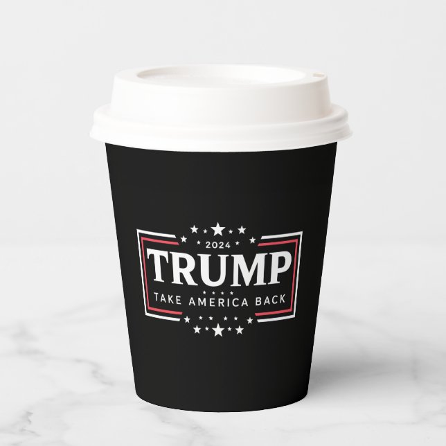 Vasos De Papel Trump 2024: Recuperar a Estados Unidos (Anverso)