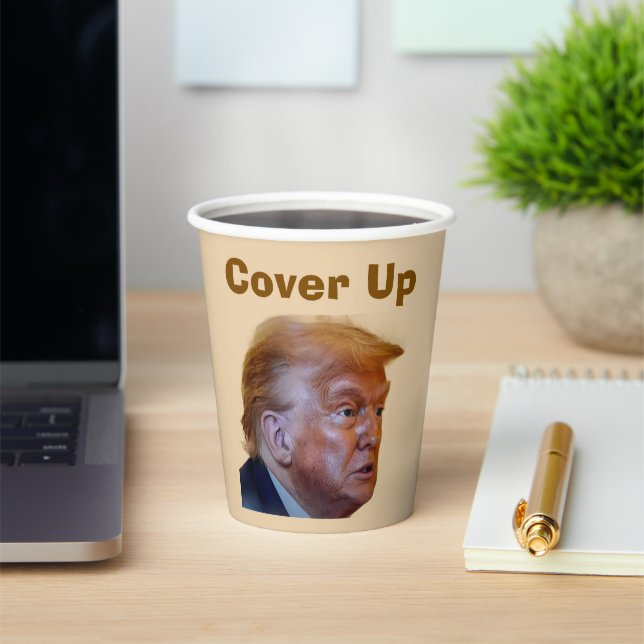 Vasos De Papel Trump/Cover Up Paper Cup (in situ)