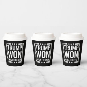 Vasos De Papel Trump ganó la 47ª Elección Presidencial de EE. UU.