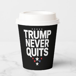 Vasos De Papel Trump Nunca Abandona Voto Patriótico Trump 2024