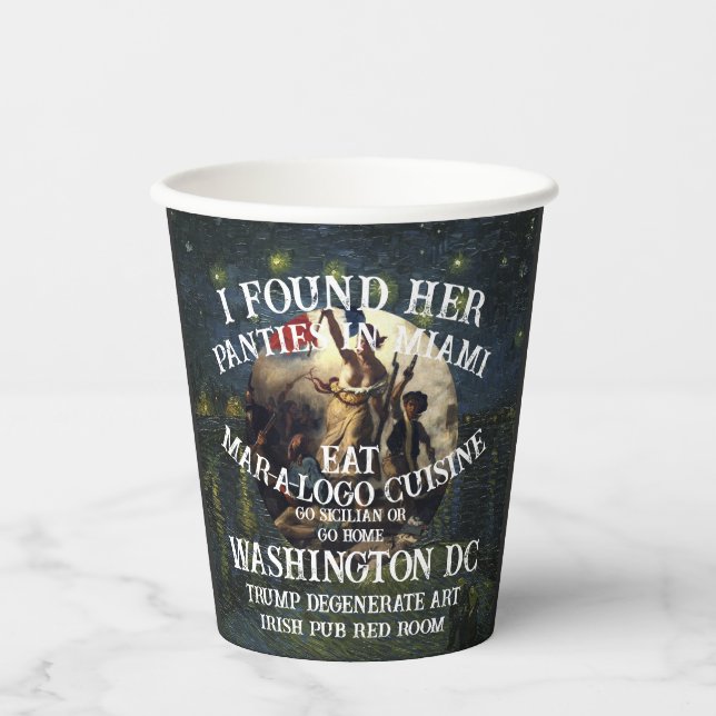 Vasos De Papel Trump Panties Miami Catholic Church White (Anverso)