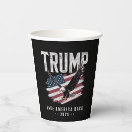 Vasos De Papel Trump Recuperar América 2024 Elección Vintage