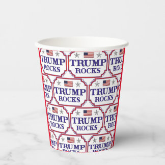 Vasos De Papel Trump Rocks Paper Cups