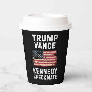 Vasos De Papel Trump Vance 2024 Trump Vance Kennedy Jaque Mate