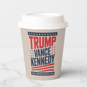 Vasos De Papel Trump Vance Kennedy Recuperemos Estados Unidos 202