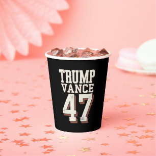 Vasos De Papel Trump Vance Presidente Vintage Trump Gana