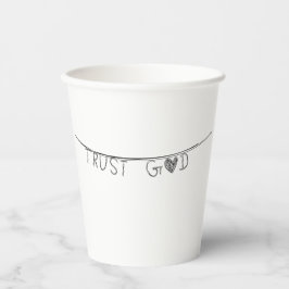Vasos De Papel Trust God