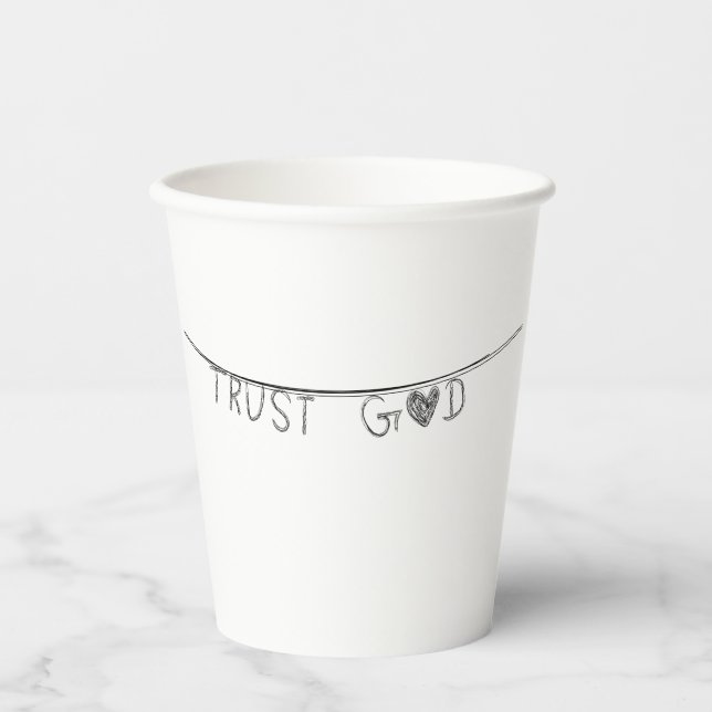 Vasos De Papel Trust God (Anverso)