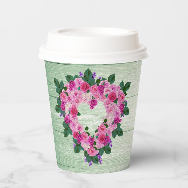 Vasos De Papel Tu Corazón Hermoso (Anverso)