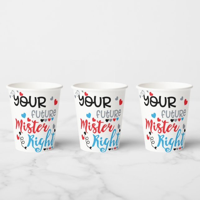 Vasos De Papel Tu futuro señor perfecto     (Multi)