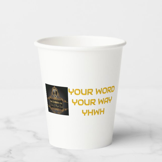 Vasos De Papel Tu palabra tu camino (Anverso)