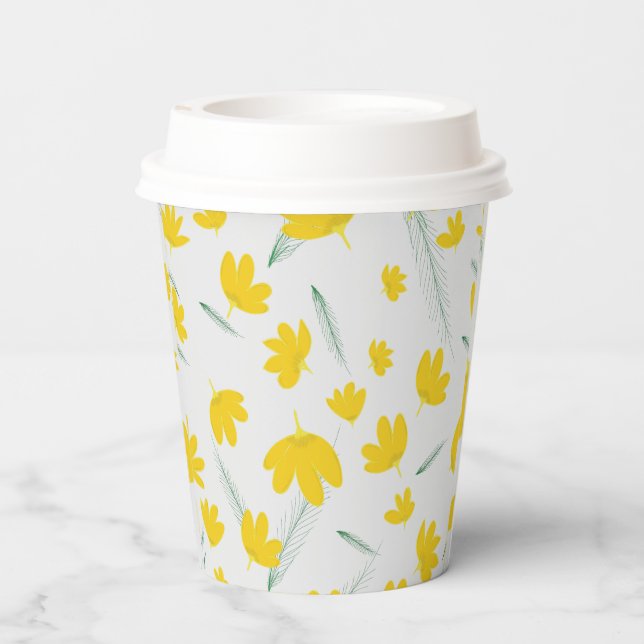 Vasos De Papel Tulip Design en tazas de papel (Reverso )