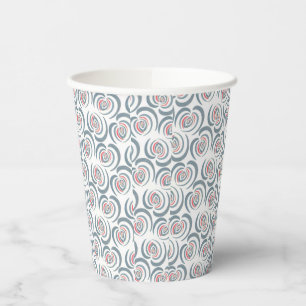 Vasos De Papel tulipán azul,