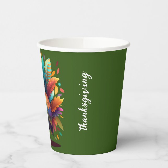 Vasos De Papel Tumbler personalizado con Turquía (Izquierda)