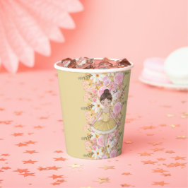 Vasos De Papel Tutu Ballerina Butterflies Baby Shower