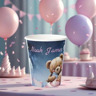 Vasos De Papel "Twinkle Star Baby Boy Paper Cup