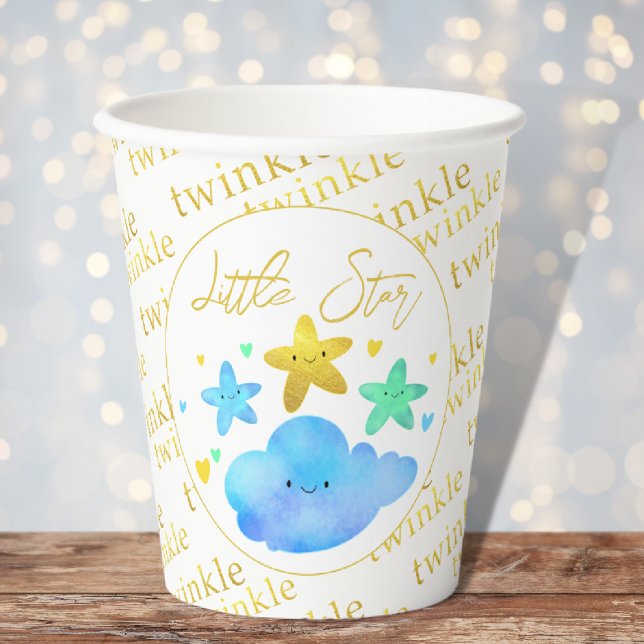 Vasos De Papel Twinkle Twinkle Fiesta Pequeña Estrella (Subido por el creador)