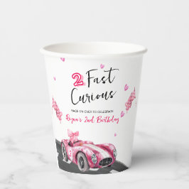 Vasos De Papel Two Fast Curious Birthday 