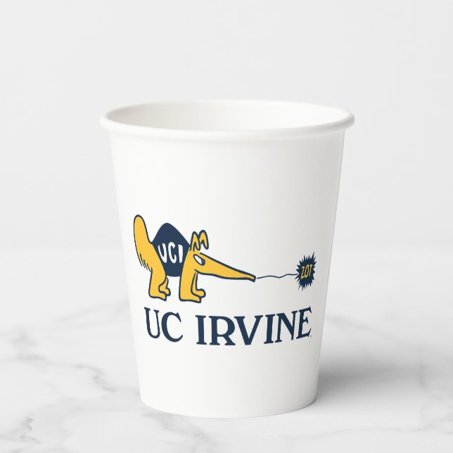 Vasos De Papel UC Irvine | UCI Anteaters Zot! (Reverso )