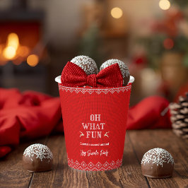 Vasos De Papel Ugly Christmas Sweater Holiday Party 