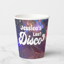Última fiesta de soltera disco Bola de espejo púrp