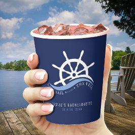 Vasos De Papel Última vela antes de la fiesta de soltera del timó