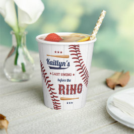 Vasos De Papel ¡Último Swing Antes del Anillo! Despedida de Solte