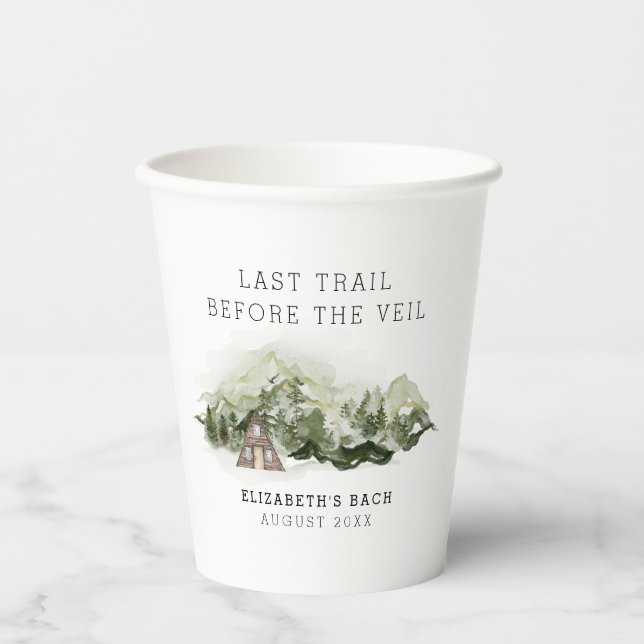 Vasos De Papel Último viaje antes del fin de semana de despedida  (Anverso)