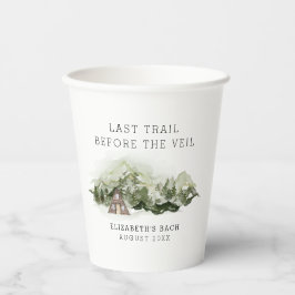 Vasos De Papel Último viaje antes del fin de semana de soltera de