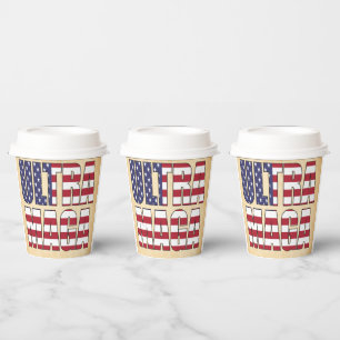 Vasos De Papel Ultra MAGA Trump Supporter 💡 grande de nuevo EE.U
