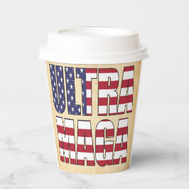 Vasos De Papel Ultra MAGA Trump Supporter 💡 grande de nuevo EE.U