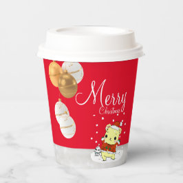 Vasos De Papel Un abrazo a los Navidades